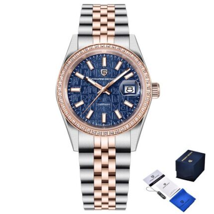 Чоловічий годинник Pagani Design PD-1794M Silver-Rose Gold-Blue